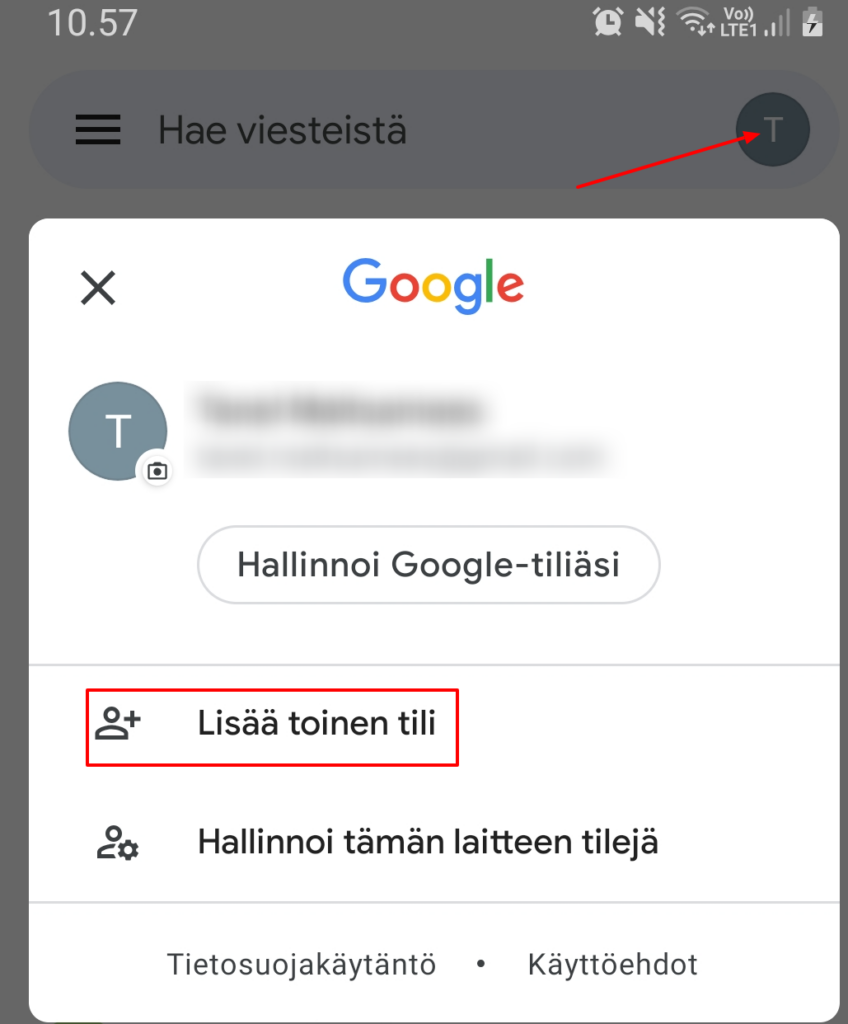 Seuraavat sähköpostiasetukset sopivat sähköposti tilillesi jos sulla on käytössä Android Gmail ja käytät Zone:n palveluita.