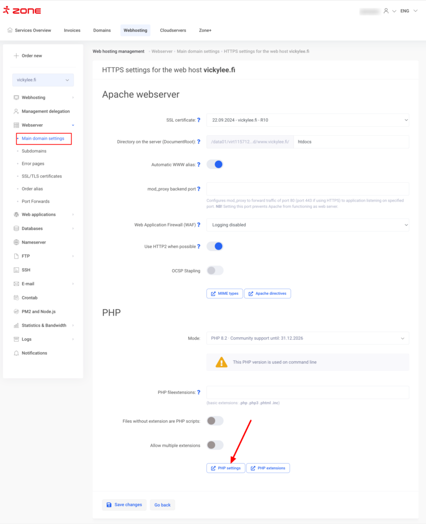Sending emails via web-server is completely possible in Zone and if you are hosting your website on Zone virtual server and you would like to send emails out from your website, please note, that ports 25, 1025, 1026, 465 and 587 are closed.